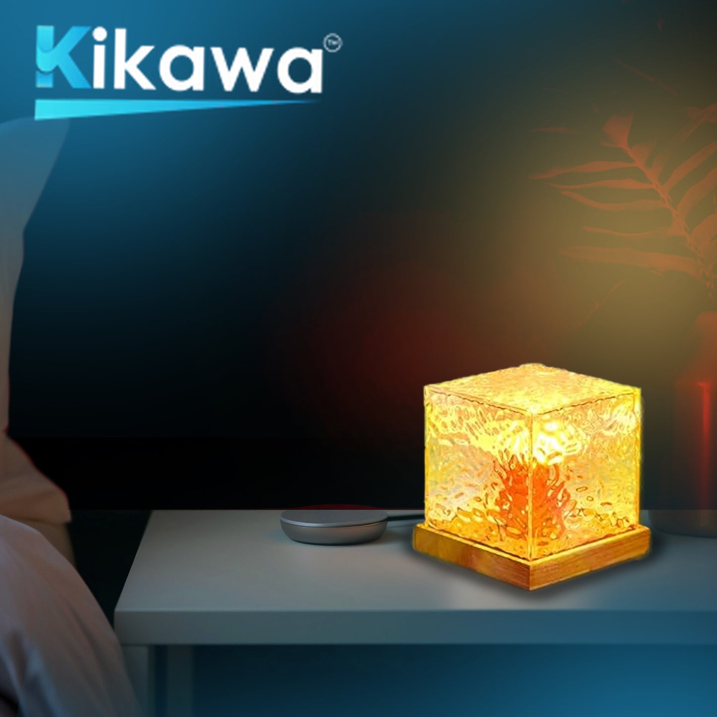 Water Ripple Cube Lamp