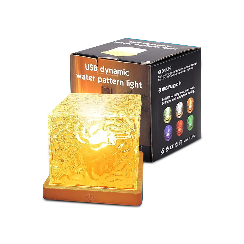 Water Ripple Cube Lamp