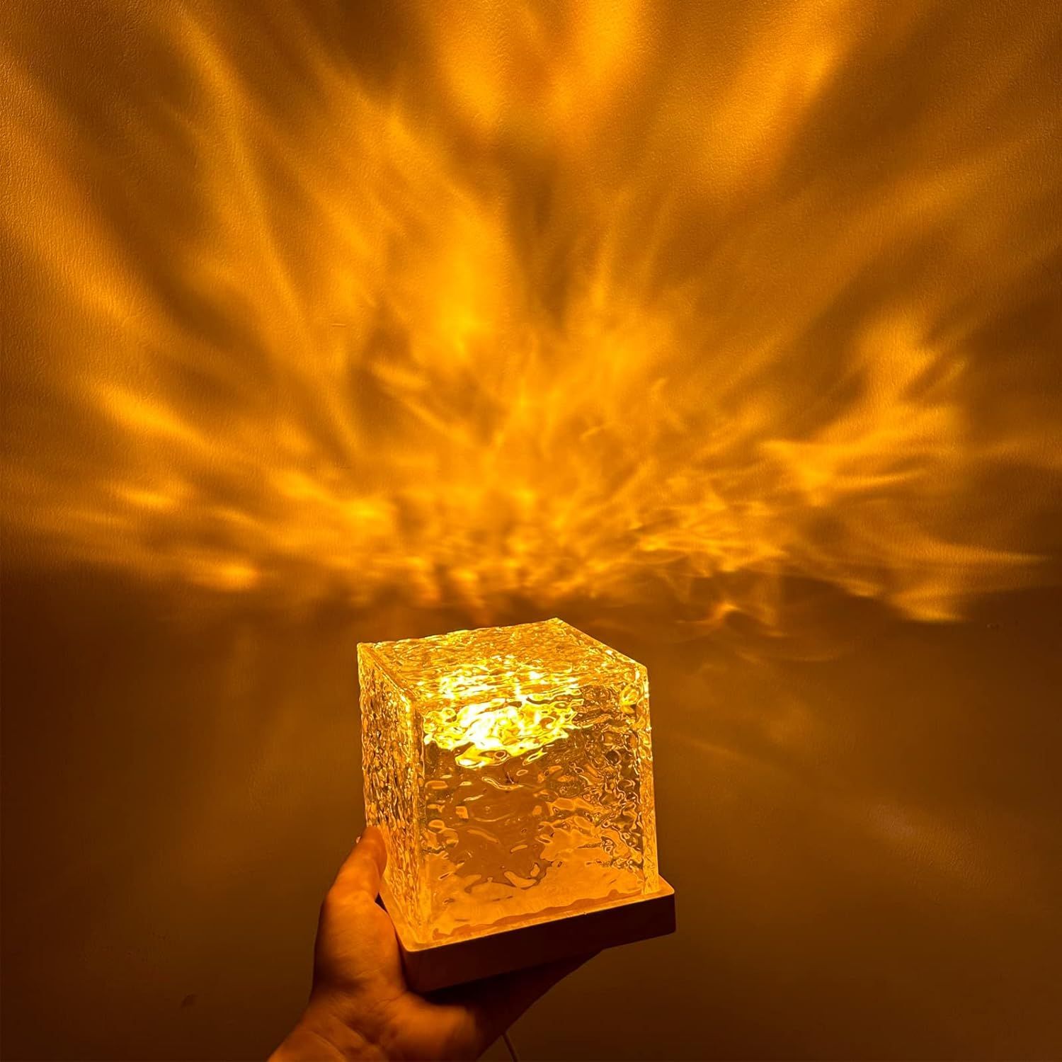 Water Ripple Cube Lamp