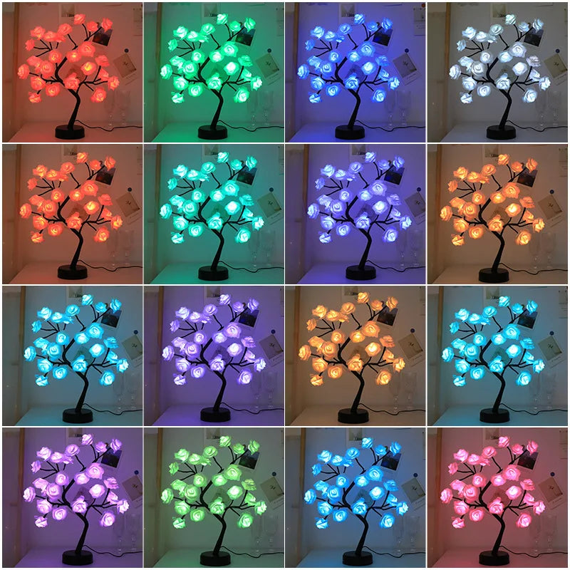 Rose Flower Tree Light