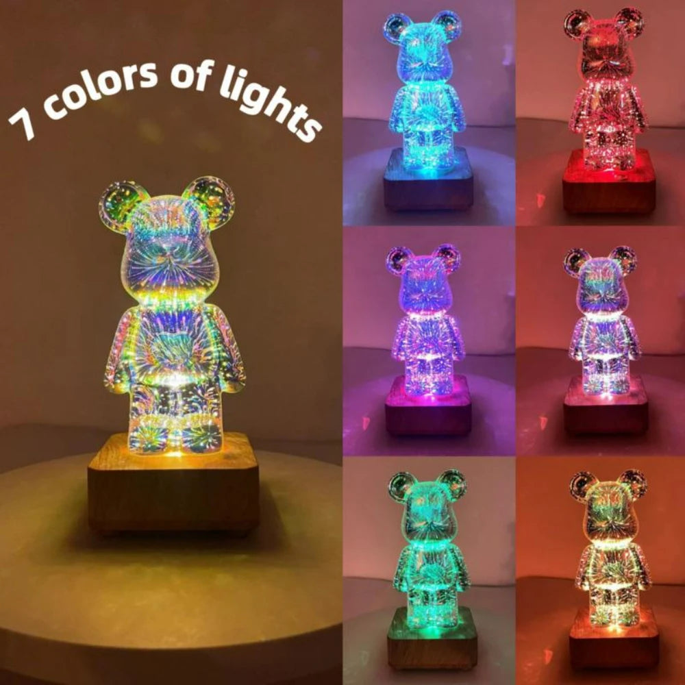 Firework Bear Night Lamp