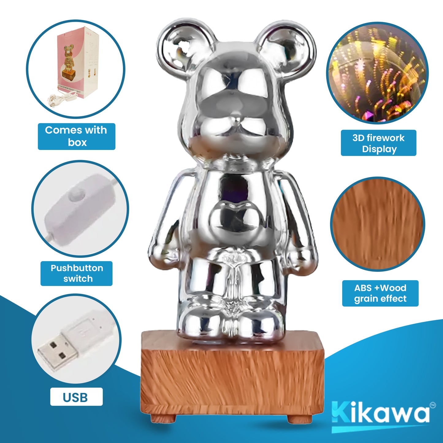 Firework Bear Night Lamp