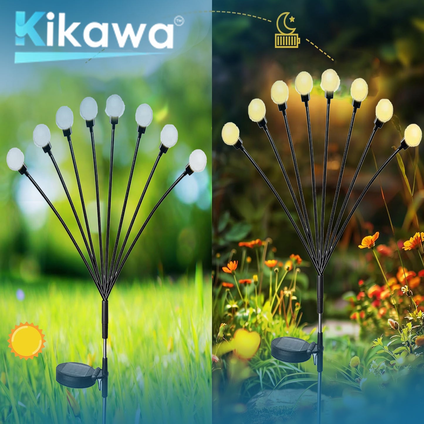 Solar Powered Firefly Lights